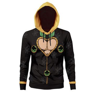 La Extraña Aventura de JoJo JoJo's Bizarre Adventure Giorno Giovanna Sudadera con Capucha para Adultos Unisex